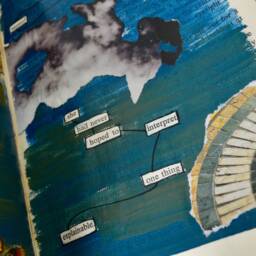 Altered Book Sculpture, Collage Art in Mixed Media - thumbnail 2