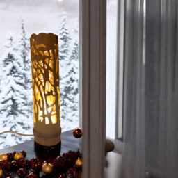 Handmade Bamboo Table Lamp Forest Design, Feng Shui Decor - 12 Inches - thumbnail 2