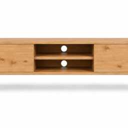 Solid Wood Tv Stand, Mid Century Modern Unit, Media Console, Scandinavian Entertainment Handmade Wooden Cabinet - thumbnail 3