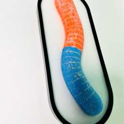 Jumbo Sour Candy Worm Wall Art/ Dopamine Decor/ Maximalist Fake Food/ Food Pop Sculpture/ Funky Unique Gift - thumbnail 4