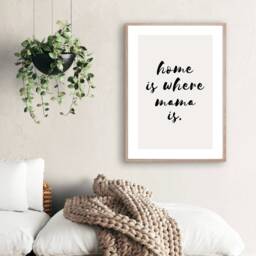 Home Is Where Mama Is, Mum Print, Gifts For Mum, Gift, Decor Mothers Day Mums Birthday, Wall Print - thumbnail 2