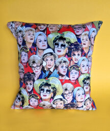 Large Murder She Wrote Illustrated & Handmade Cushion