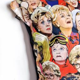 Large Murder She Wrote Illustrated & Handmade Cushion - thumbnail 3