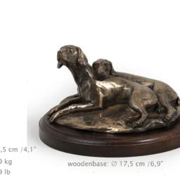 Weimaraner - Paur, Dog Wooden Base Statue, Limited Edition, Artdog - thumbnail 4