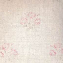 Kate Forman Kitty Bolster Roll Cushion/Pillow Cover, UK Designer Linen, Faded Pink Rose Bunches - Cottage Chic Lumbar - thumbnail 3
