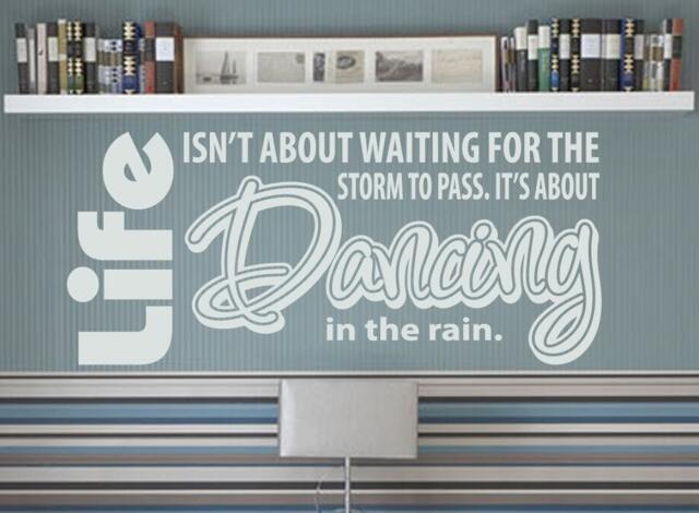 Dancing in The Rain Vinyl Wall Art Decal Sticker - image 1