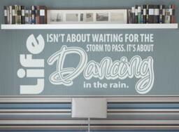 Dancing in The Rain Vinyl Wall Art Decal Sticker