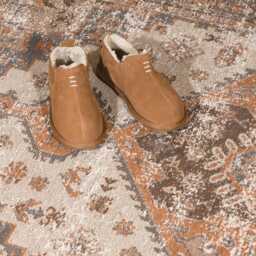 Aged Greige Brown Distressed Traditional Chenille Rectangular Rug - thumbnail 2