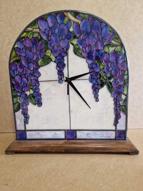 Wisteria Design Mantle Clock - image 1