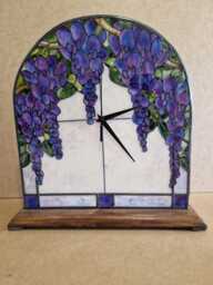 Wisteria Design Mantle Clock