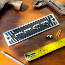 Pull Door Sign By Themetalfoundry Brass Or Aluminium House Art Deco Plaque Stylish Information Metal Wall - thumbnail 3