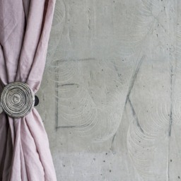 Linen Pink Curtain Panel, Bedroom Window Drape, Natural Home Decor, Custom Treatment - thumbnail 2
