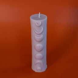 Moon Phases Soy Candle Handcrafted Astrology Zen Candle - thumbnail 3