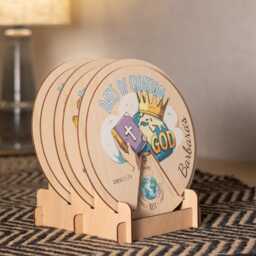 Personalized Bible Stories Wooden Wheel For Kids, Learning Lessons Toy, Sunday School Activity, Christening Keepsakes Gift - thumbnail 3
