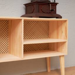 Record Player Stand, Handmade From Solid Pinewood - Musikk - thumbnail 3