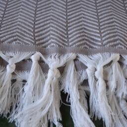 "Bed Cover, Turkish Towel, Turkish Pestemal, Cover, Beach Throw, 79""x89" - thumbnail 3