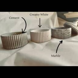 Handmade Beeswax Candle in Concrete Seashell Nautical Decor - thumbnail 4