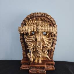 Brass Vishnu Idol Handcrafted Hindu God Statue, 11.5 - thumbnail 2
