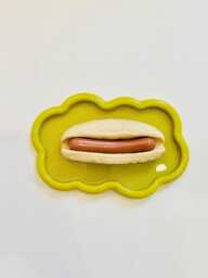 Hot Dog Wavy Wall Art/ Dopamine Decor/ Maximalist Fake Food/ Food Pop Sculpture/ Funky Unique Gift/Kitchen