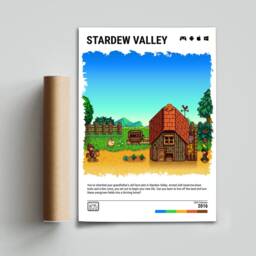 stardew Valley - 2016 Indie Game Poster - Video Wall Art Print Gaming Gift A5-A4-A3-A2-A1 Unframed Canvas For Frame Or Hanger - thumbnail 3