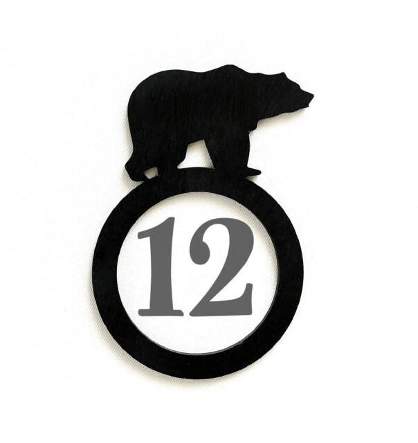 Wood Bear Marker, Woodland Milestone Blanket Month Baby Shower Gift, Photo Prop, Keepsake - image 1