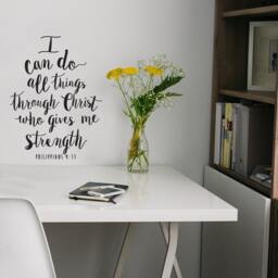 Philippians 413 Verse Vinyl Wall Decal - Christian Home Decor