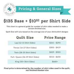 Custom T-Shirt Memory Quilt Cozy Keepsake Blanket - Deposit - thumbnail 3