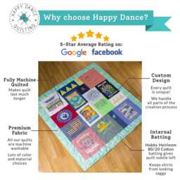 Custom T-Shirt Memory Quilt Cozy Keepsake Blanket - Deposit - thumbnail 2