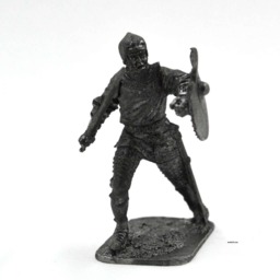 Tin 54mm Medieval Knight 15Th Century Middle Ages Metal Figurine 132 Scale - thumbnail 2