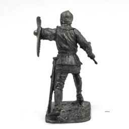 Tin 54mm Medieval Knight 15Th Century Middle Ages Metal Figurine 132 Scale - thumbnail 4