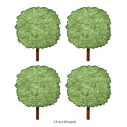 Tree Wall Sticker Decal - 4 Pack - Sku 218-17 - thumbnail 2