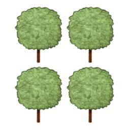 Tree Wall Sticker Decal - 4 Pack - Sku 218-17 - thumbnail 1