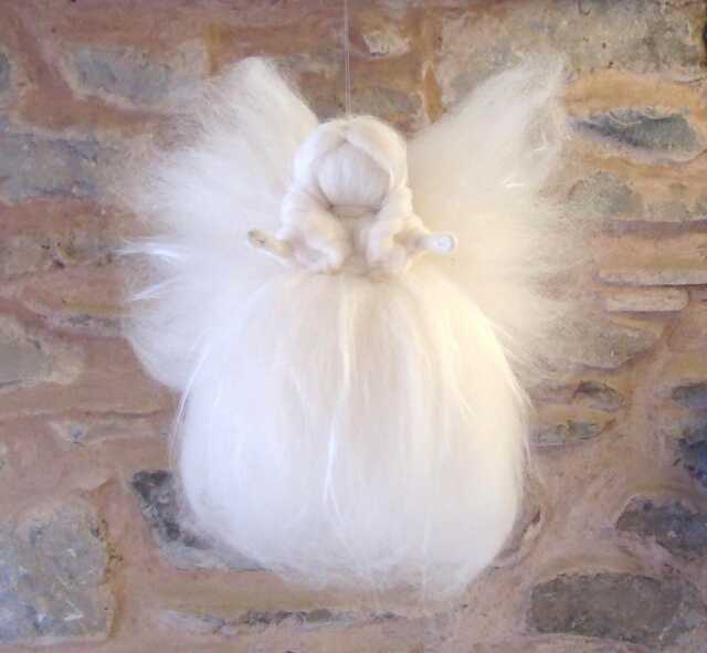 Christmas Angel Tree Topper, Topper Fairy, Angel, Silk - image 1