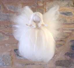 Christmas Angel Tree Topper, Topper Fairy, Angel, Silk - thumbnail 1