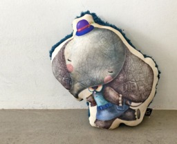 Elly The Elephant Cushion/Pillow - thumbnail 1