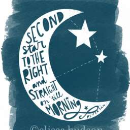 Peter Pan Nursery Wall Art Second Star To The Right Quote Print Storybook Decor Adventure Baby Boy Room - thumbnail 2