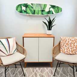 Banana Leaf Surfboard Wall Art Longboard Shape - thumbnail 2