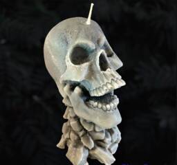 Skull Candle/Candle/Figure/Sculpture/Candle 3D/Scented/Gift/Home Decor/Art Design/Design Candle/Fashionable Candle/Dog/Art/Deco/Unique - thumbnail 1