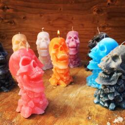 Skull Candle/Candle/Figure/Sculpture/Candle 3D/Scented/Gift/Home Decor/Art Design/Design Candle/Fashionable Candle/Dog/Art/Deco/Unique - thumbnail 2