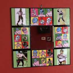 Lucha Libre Wall Mirror Retro Vintage Mexican Wrestler Luchador Kitsch - thumbnail 4