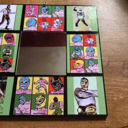 Lucha Libre Wall Mirror Retro Vintage Mexican Wrestler Luchador Kitsch - thumbnail 3