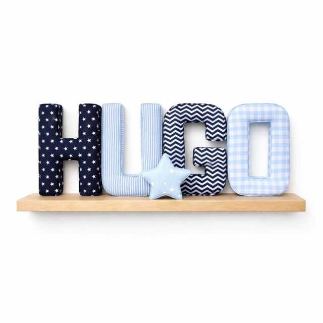 Fabric Letters For Boys Nursery, Nursery Decor Only, Personalised Name Gift, Baby Shower Gift, Christening New Baby Gift - image 1