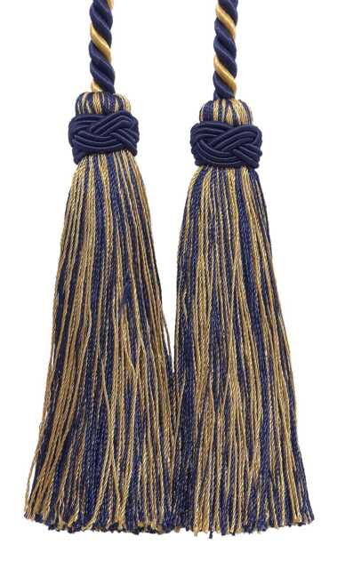 "D??copro Double Tassel Curtain & Drapery Tieback/Holdback, 4"", 26" - image 1