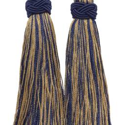"D??copro Double Tassel Curtain & Drapery Tieback/Holdback, 4"", 26" - thumbnail 2