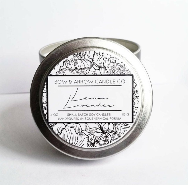 Lemon Lavender Natural Soy Candle 4 Oz - Eco-Friendly Scented Spring Gift Idea Scent - image 1