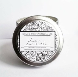 Lemon Lavender Natural Soy Candle 4 Oz - Eco-Friendly Scented Spring Gift Idea Scent