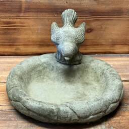 stone Garden Bird Bath Top Only With Bird/ Feeder/ Bowl/ Replacement Ornament - thumbnail 2