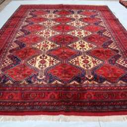 8'0x10'7 Ft Collector Piece Biljeck Rug Afghan Brand New Handmade Rug, High Pile Soft Wool Traditional Dining Table Livingroom Rug - thumbnail 2