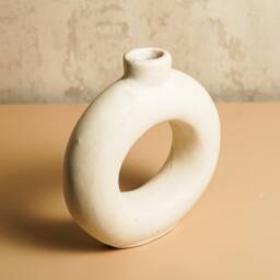 Minimalist Concrete Vase, Simple Modern Vase Decor, Room Tabletop Handmade, Art - thumbnail 3