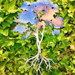 Rainbow Tree Of Life Metal Wall Art, Sycamore Maple Design - thumbnail 2